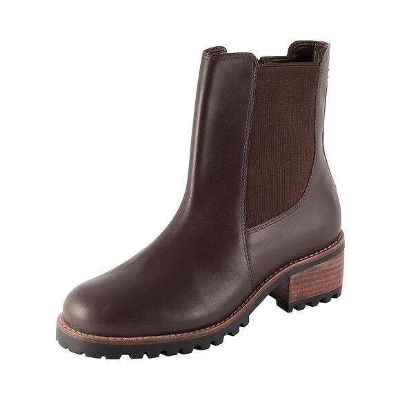 David Tate Womens Santorini Chelsea Boot US 13 XW EU 44 Brown Calfskin WP NIB - Picture 1 of 13